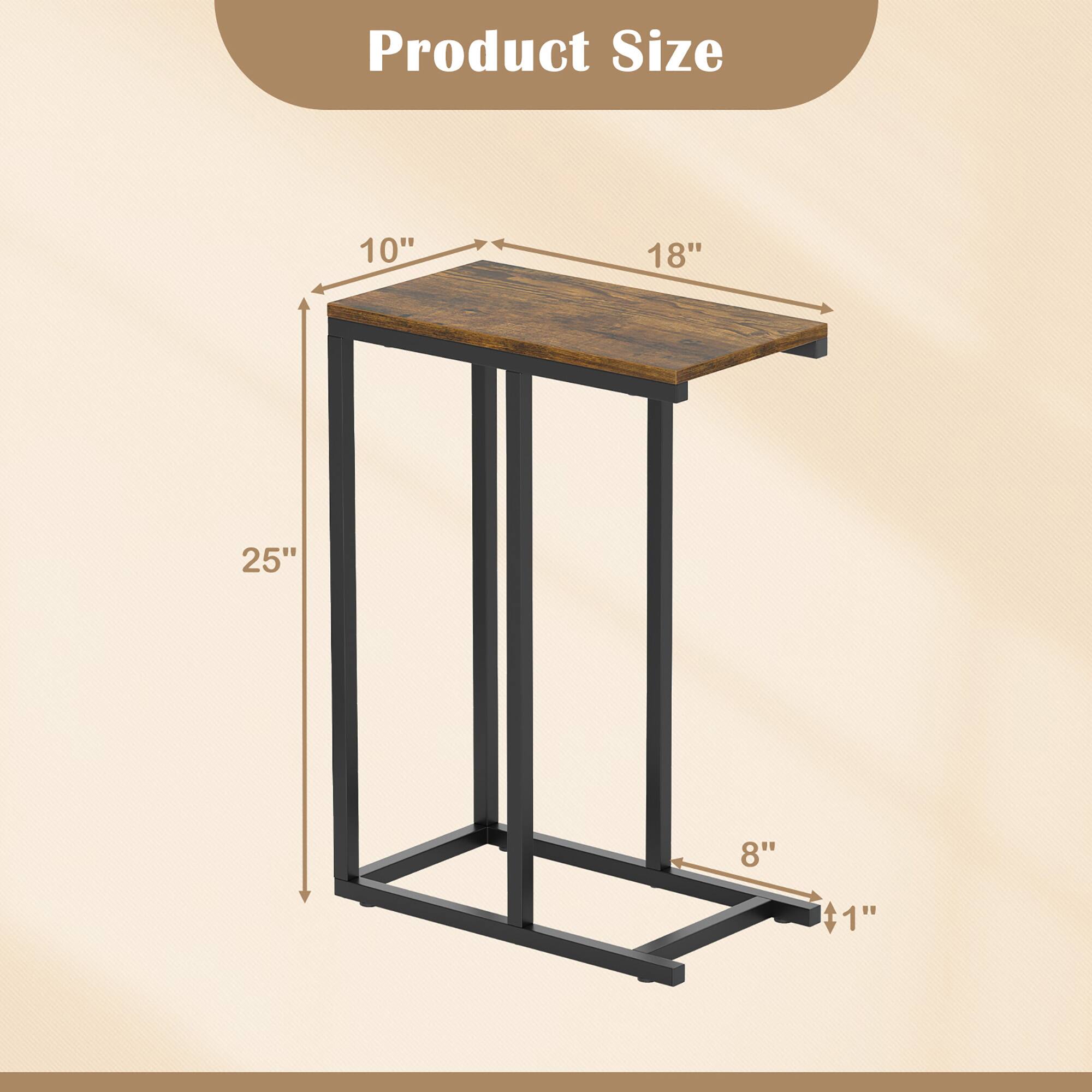 Product Size

- Length: 18"
- Width: 10"
- Height: 25"
- Leg Width: 8"
- Leg Thickness: 1"