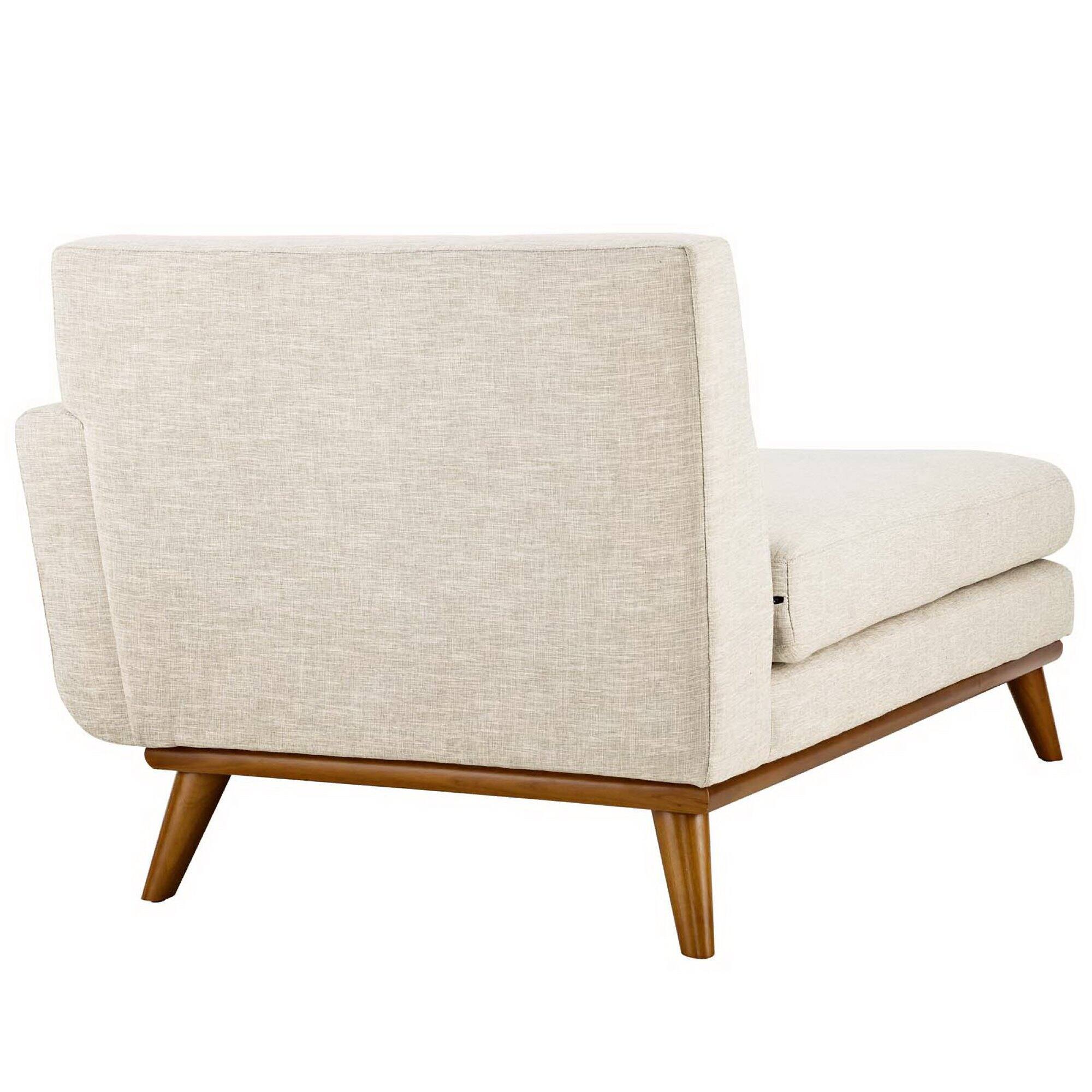 Left. Modway - Engage Right-Facing Upholstered Fabric Chaise by Modway - Beige.