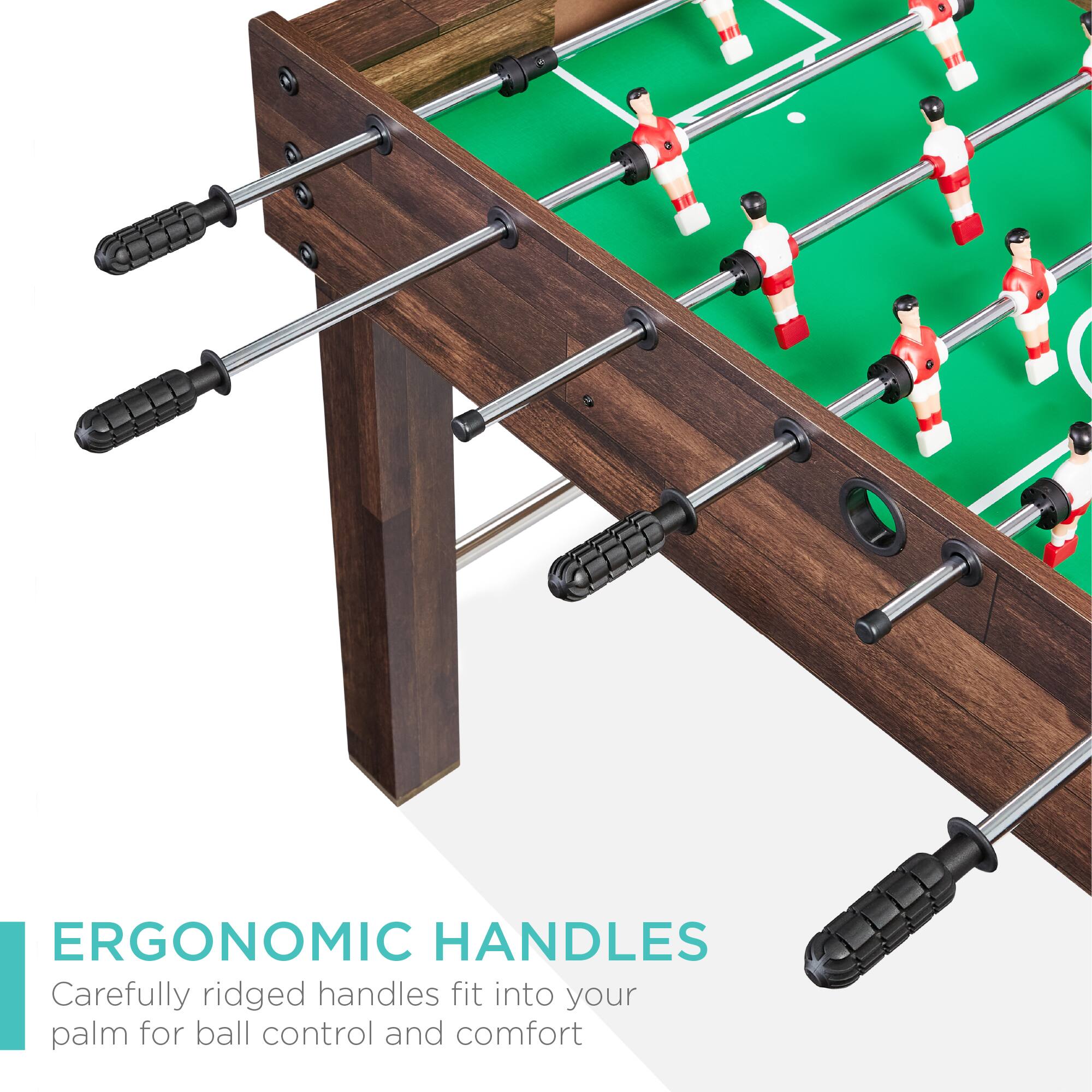 ERGONOMIC HANDLES
Carefully ridged handles fit into your palm for ball control and comfort.