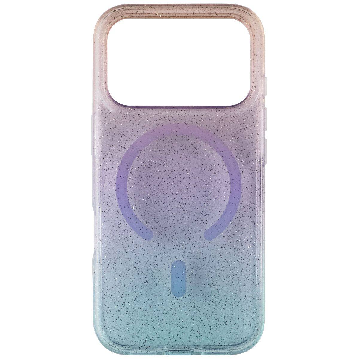 Front. Prodigee - SuperStar Series Glitter MagSafe Case for Apple iPhone 17 Pro - Space - Iridescent.