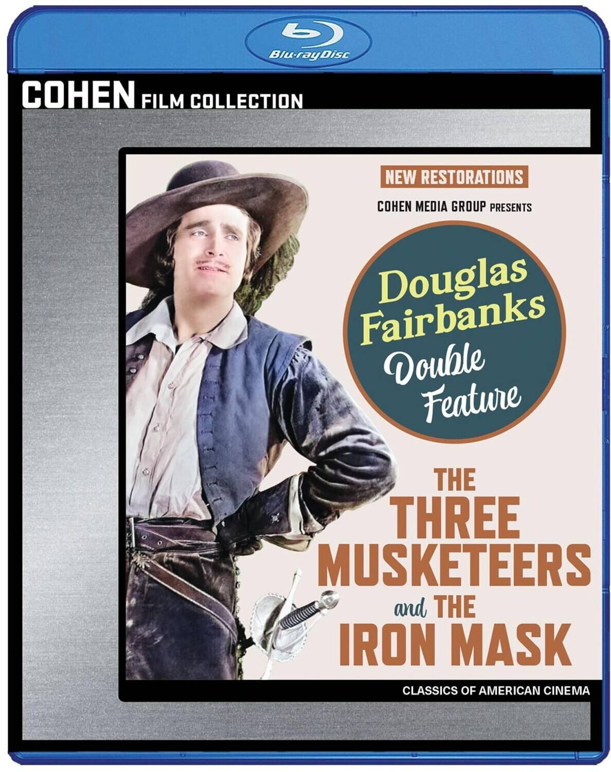 Front. Douglas Fairbanks Double Feature: The Three Musketeers / The Iron Mask   - BLU-RAY.