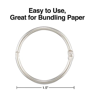 Easy to Use, Great for Bundling Paper  
1.5"