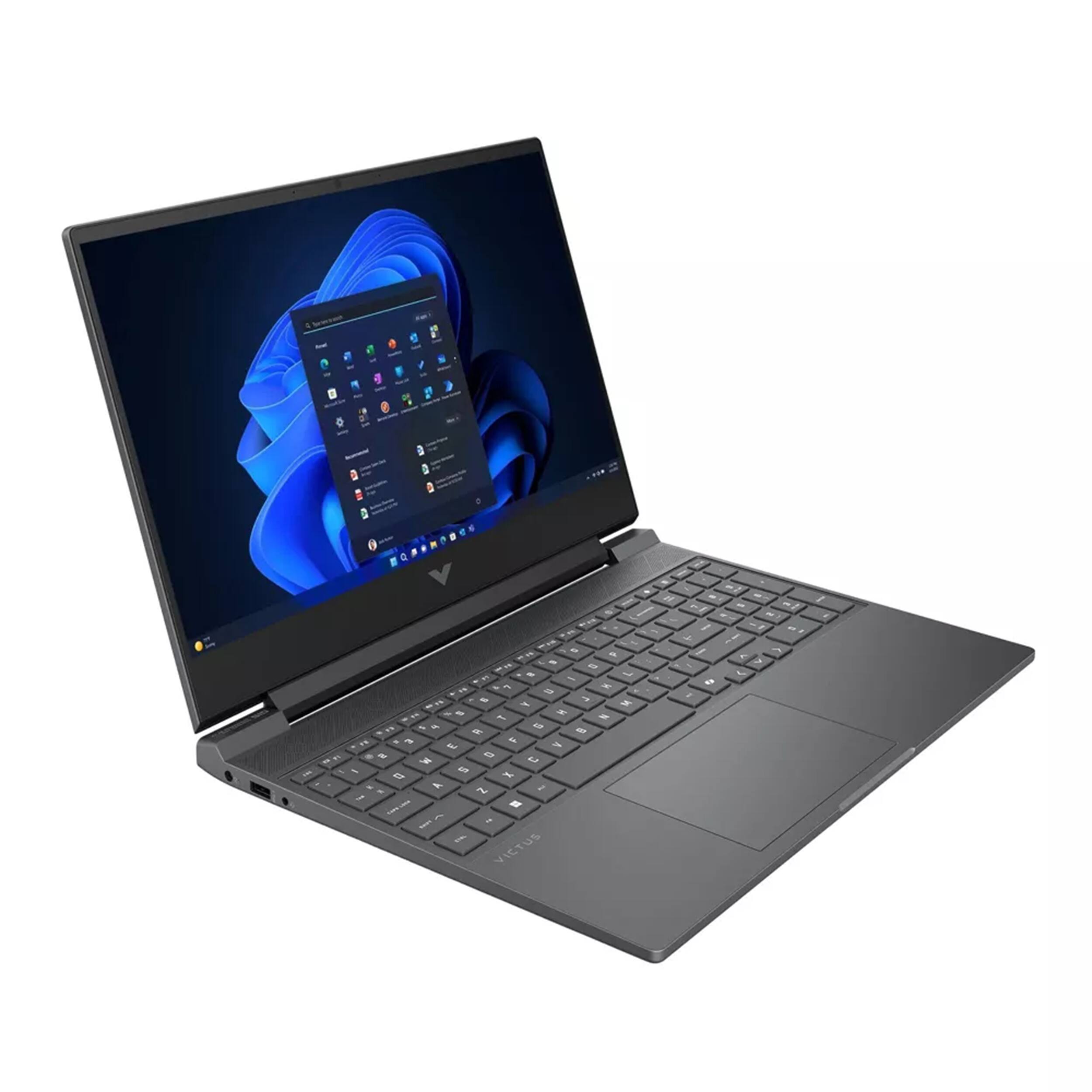 Alt View 2. HP - HP Victus 15.6" Gaming Laptop,Intel i5-13420H,16GB RAM,1TB SSD+1TB Dock Set,RTX 4050,Backlit,Win 11,Silver - Silver.