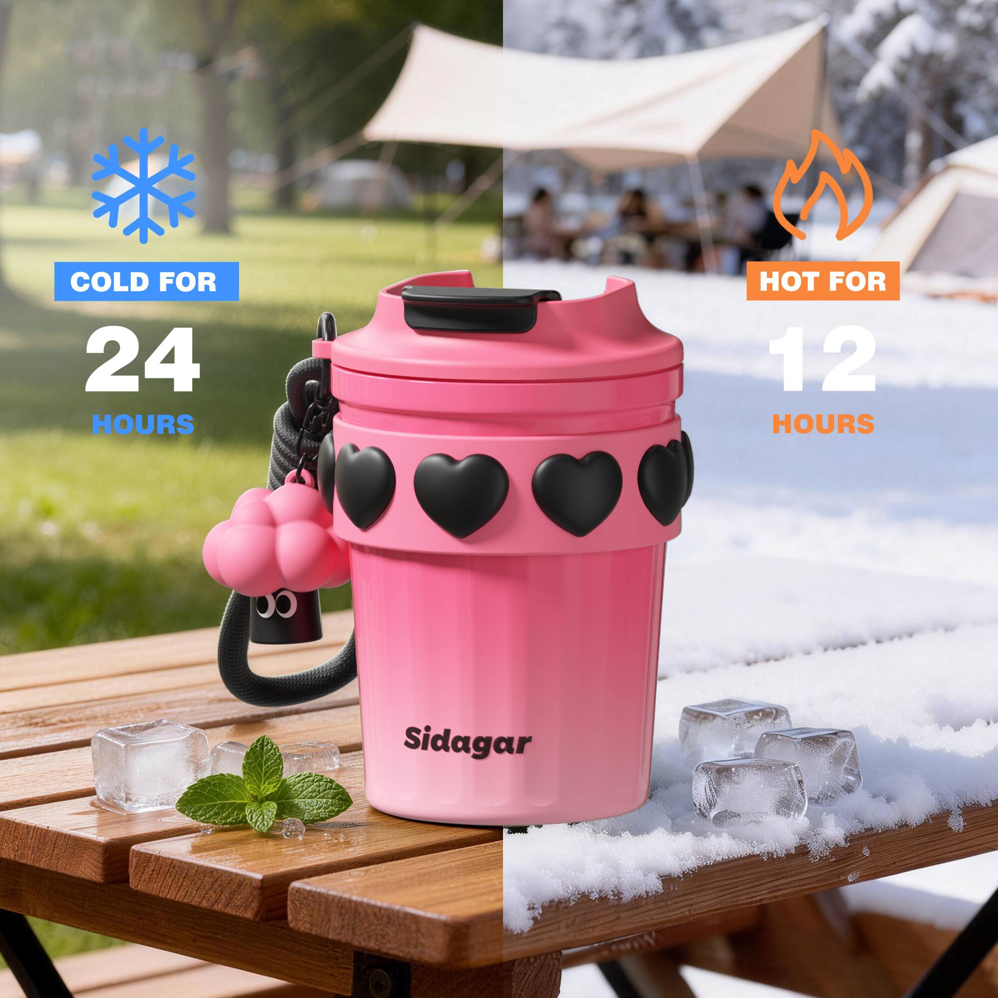 COLD FOR 24 HOURS  
HOT FOR 12 HOURS  
Sidagar