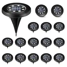 Front. Oumilen - 16 Pack Solar Ground Lights,Cool White.