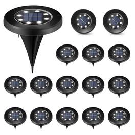 Oumilen - 16 Pack Solar Ground Lights,Cool White
