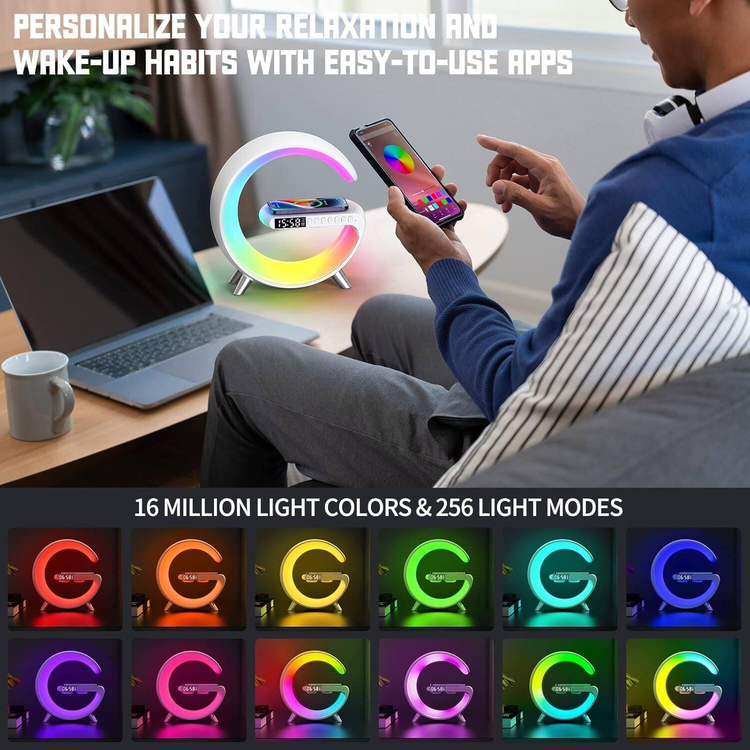 PERSONALIZE YOUR RELAXATION AND WAKE-UP HABITS WITH EASY-TO-USE APPS

16 MILLION LIGHT COLORS & 256 LIGHT MODES