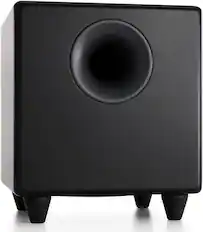 Front. Audioengine - S8 250 Watt 8in Powered Subwoofer - Black.