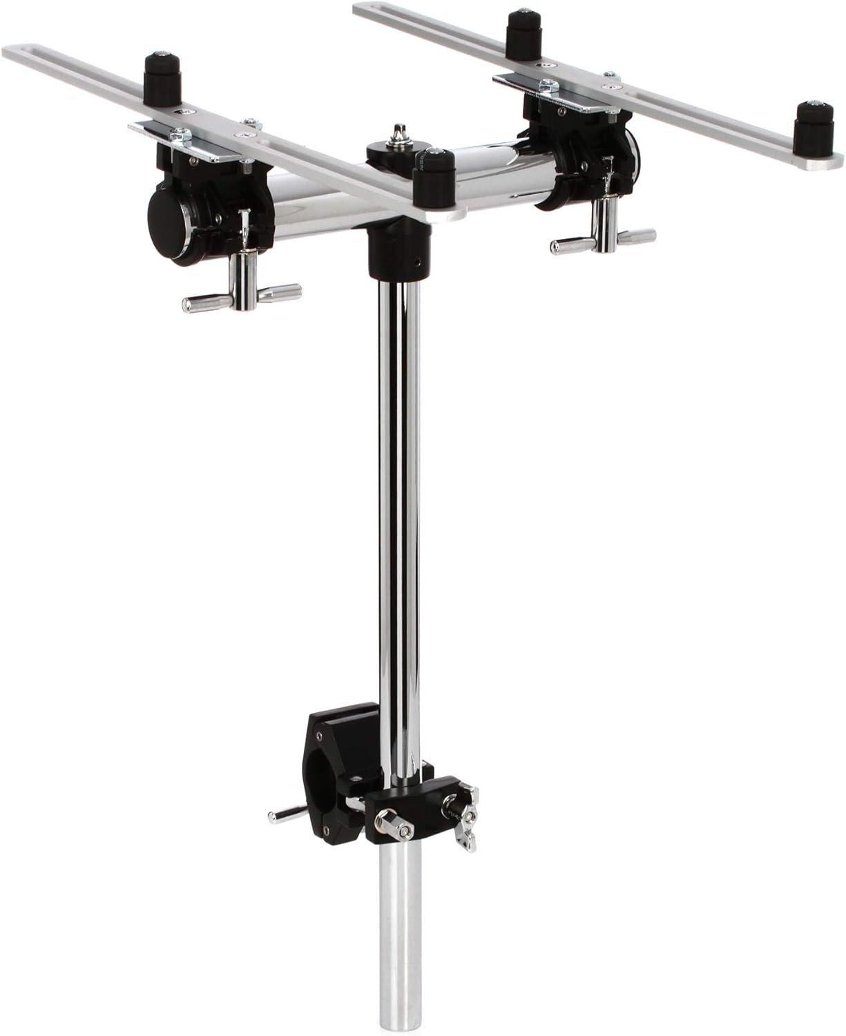 Alt View 2. Gibraltar Hardware - Laptop Mount with Multi-clamp, Electronic Mounting Station with 16.5" Mounting Arms for Small Mixer or Gear Clamps.