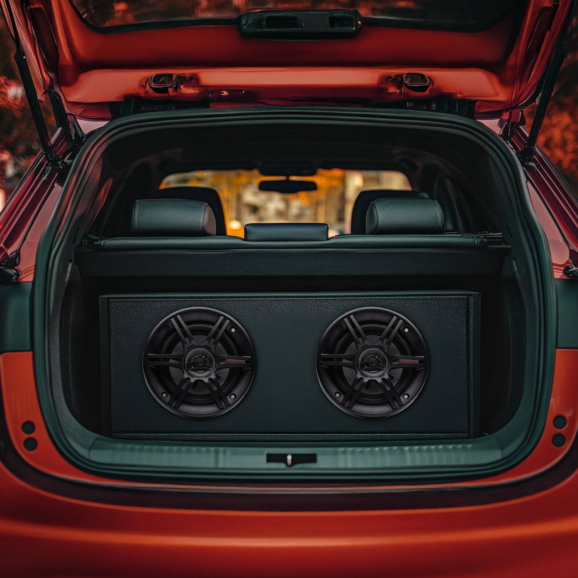Alt View 5. Crunch - Crunch 300 Watts 6.5-Inch 3-Way 4 Ohms Steel Basket CS Speakers, Black | CS-653 - Black.