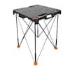 Front. WORX - Sidekick Portable Work Table - Black.