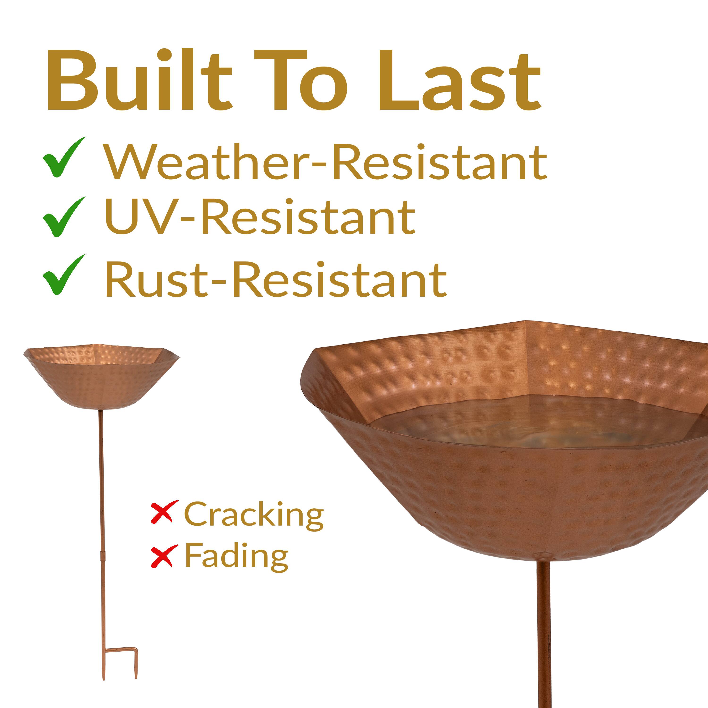 Built To Last

- Weather-Resistant
- UV-Resistant
- Rust-Resistant

- Cracking
- Fading