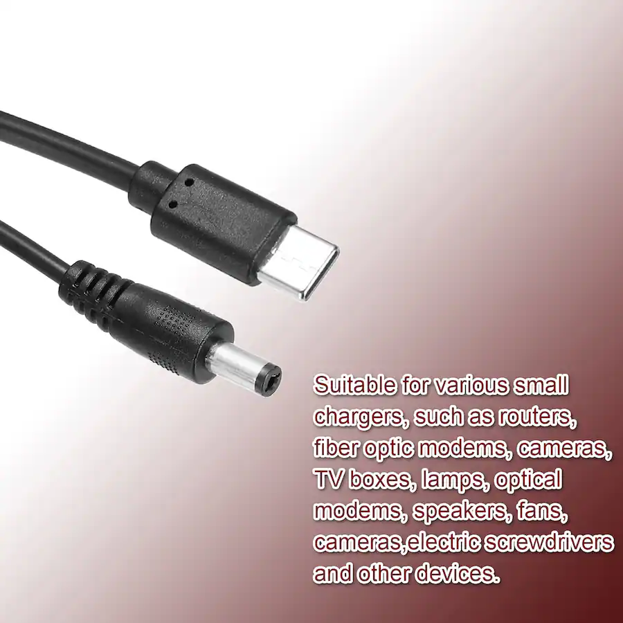 Tool Box Camera Unique Bargains 2pcs USB C to DC 5.5x2.1mm PD Cable, 15V/3A 45W, for ...
