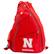 Front. Team Golf - Nebraska Huskers Embroidered Team Backpack - Multicolor.