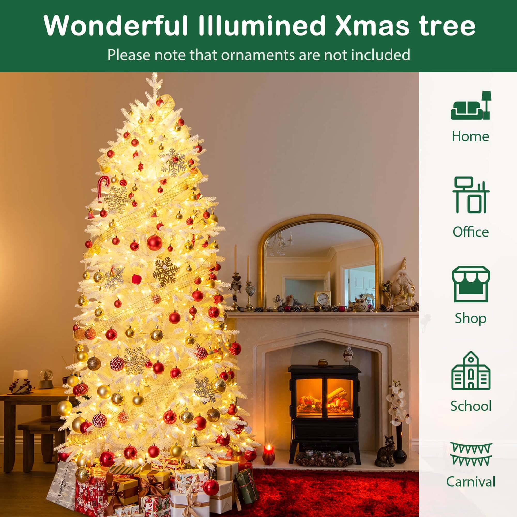 Wonderful Illumined Xmas tree  
Please note that ornaments are not included  

Home  
Office  
Shop  
School  
Carnival
