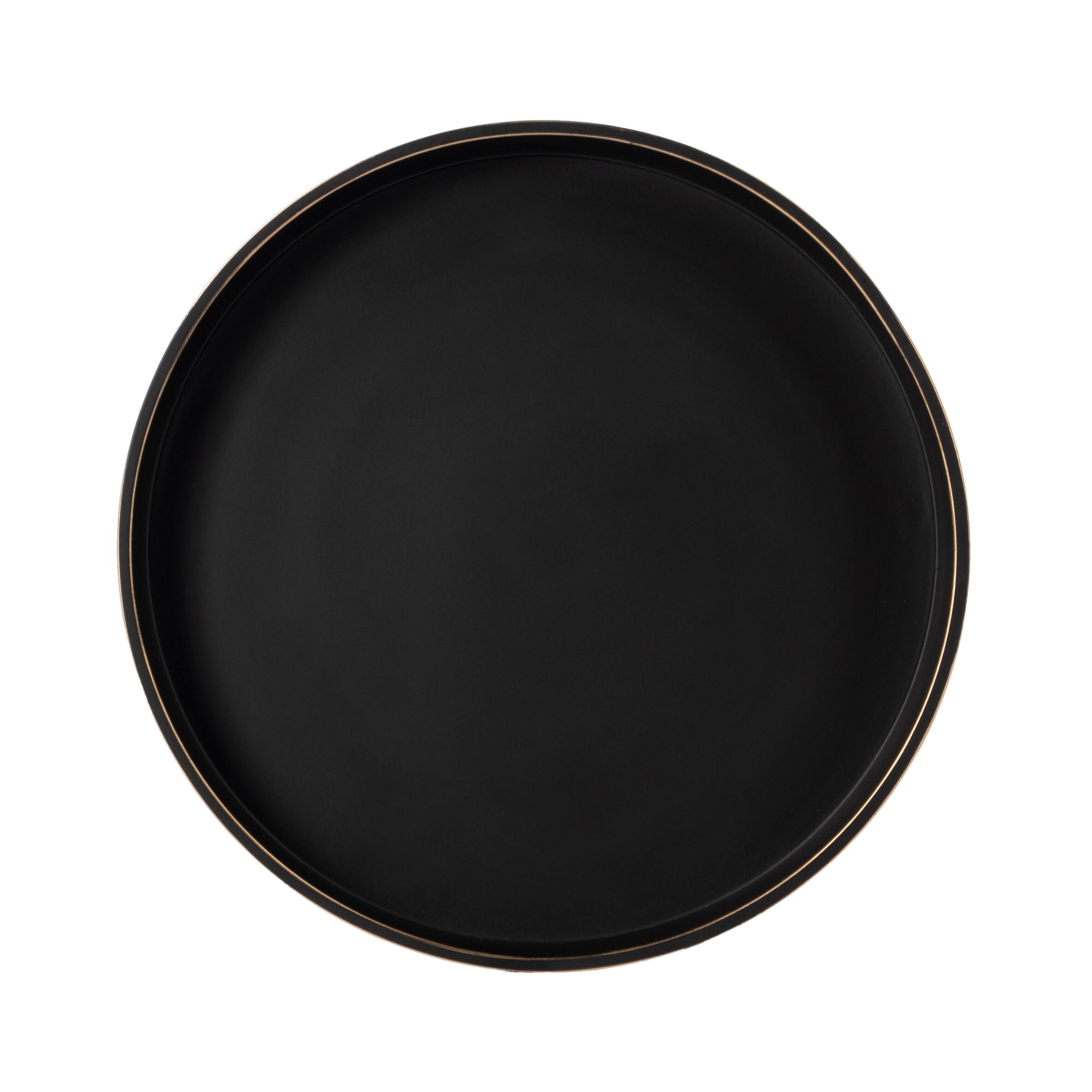 Alt View 3. Butler Specialty - Monique Large Pedestal Side Table - Black.