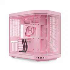 Front. HYTE - HYTE - Y70 Mid-Tower ATX Gaming PC Desktop Case with Riser Cable - Pink.