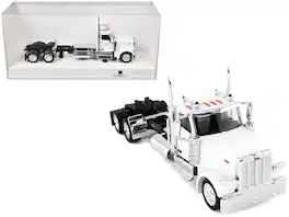 HO Logistics Replicas - Peterbilt 589 2-Axel Day Cab White 1/87 (HO) Scale Plastic Model Car by HO Logistics