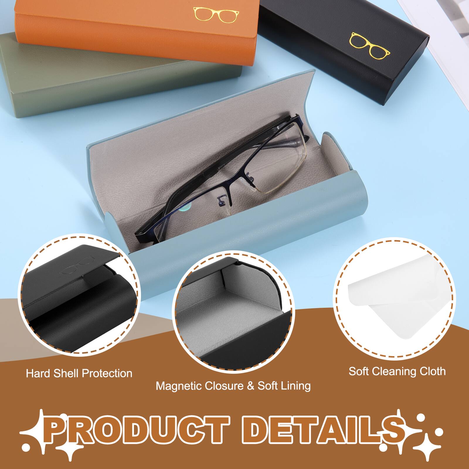Hard Shell Protection  
Magnetic Closure & Soft Lining  
Soft Cleaning Cloth  

PRODUCT DETAILS