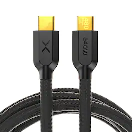 NOCO - XGrid XC1: 240W USB-C to USB-C Cable – 3ft Fast Charging, USB-IF Certified, 480Mbps, UltraFlex Durable Design - Black
