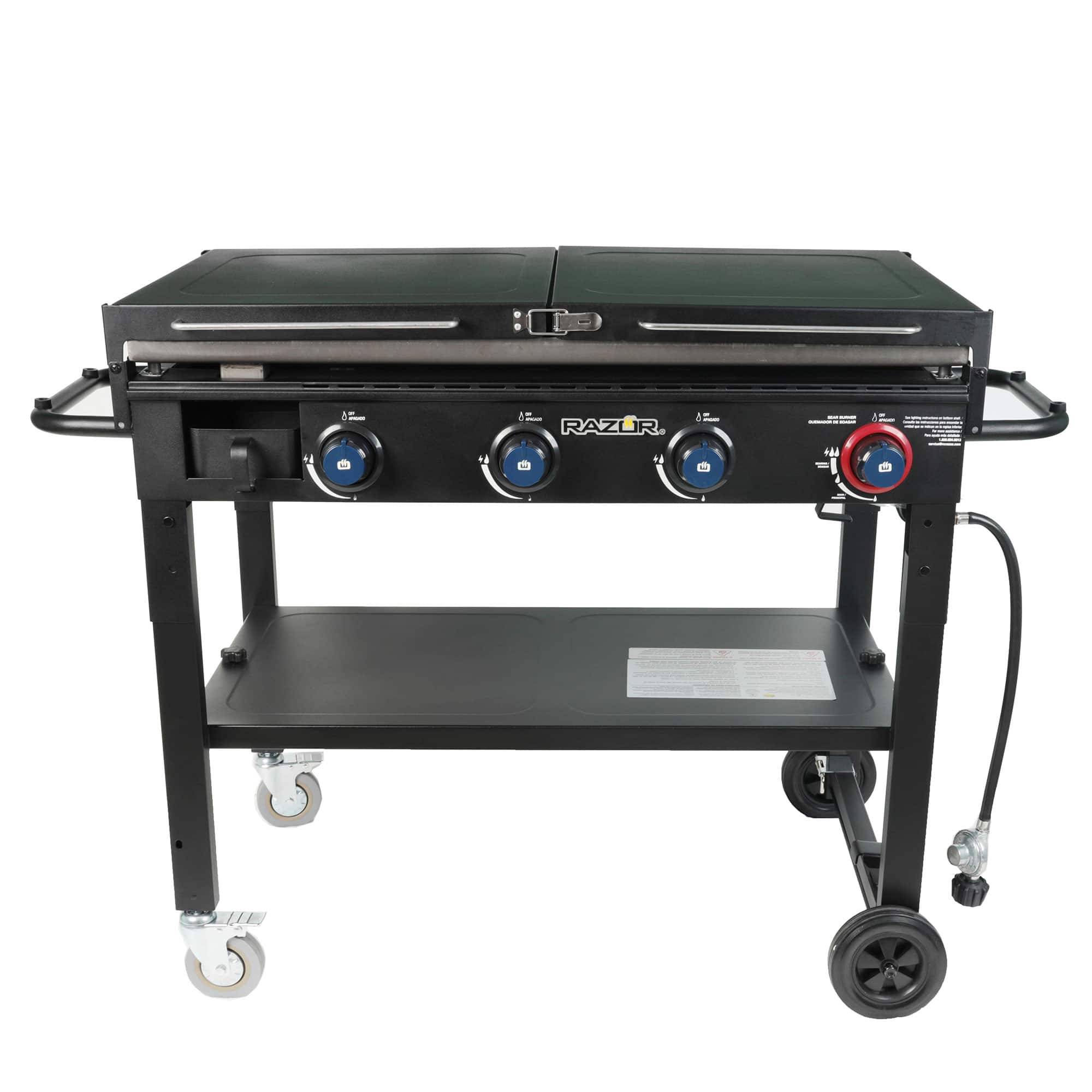 Razor Griddle - GGC1643M 37 Inch Outdoor 4 Burner LP Propane Gas Griddle Grill - Black