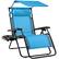 Front. Best Choice Products - Best Choice Products Folding Zero Gravity Recliner Patio Lounge Chair w/ Canopy Shade, Headrest, Tray - Light Blue - Light Blue.