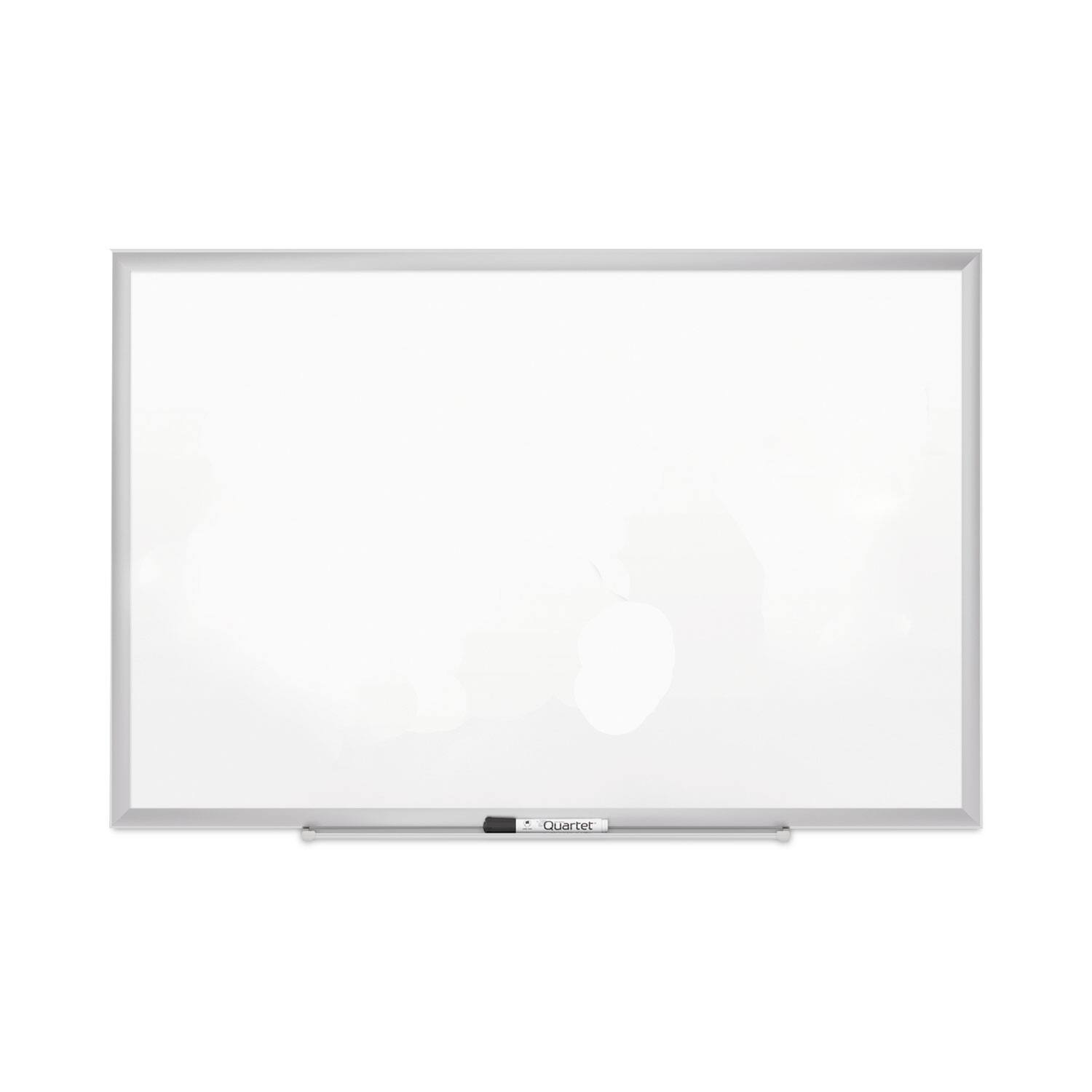 Quartet - Classic Series Porcelain Magnetic Dry Erase Board, 36" x 24", White Surface, Satin Aluminum Frame