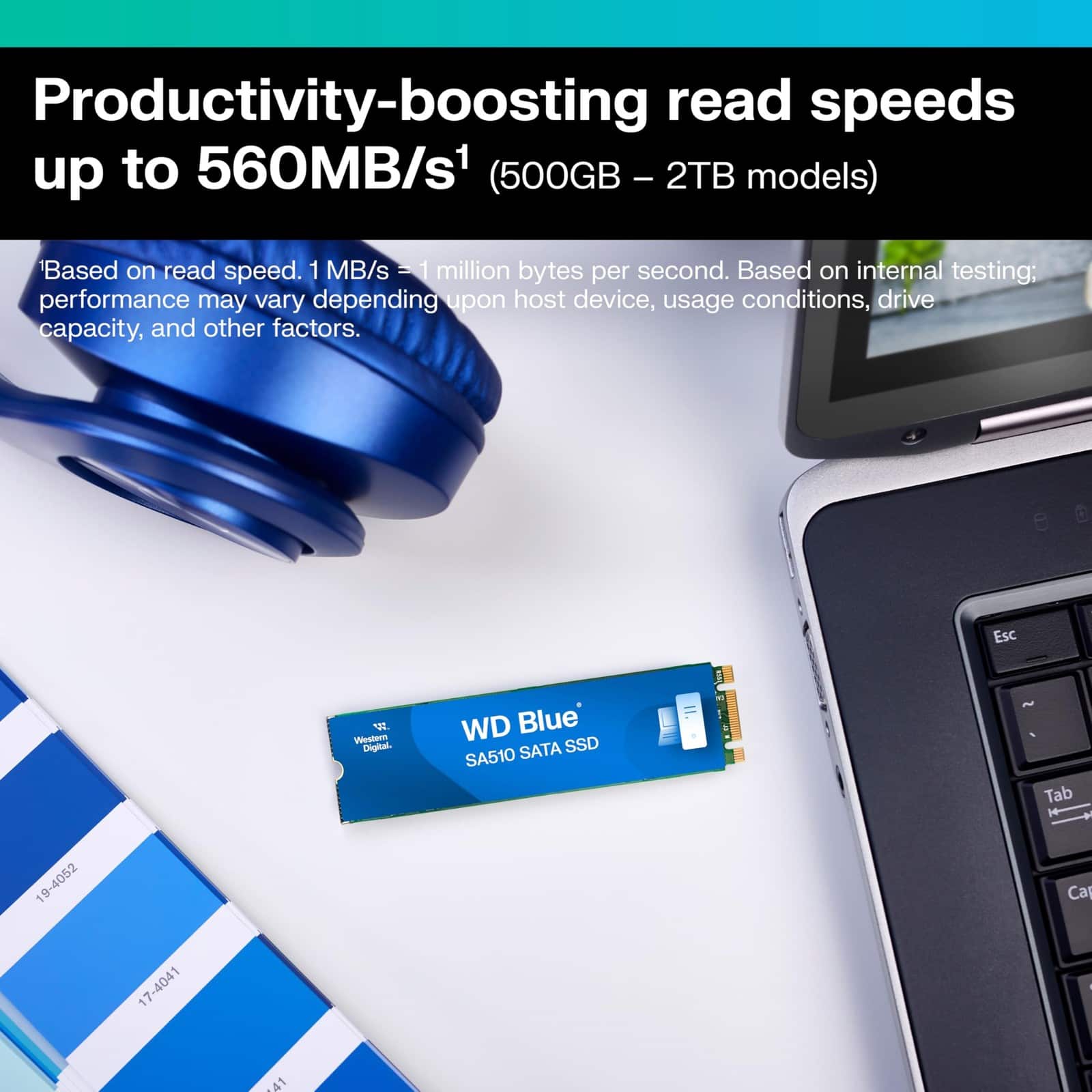 Western Digital WD Blue 500GB SA510 M.2 Internal Solid State Drive