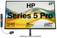 27" HP Series 5 Pro ITHOA I DOOKESTORL P..d Paste QHD 5ms Response 100Hz REFRESH RATE 2560 X 1440