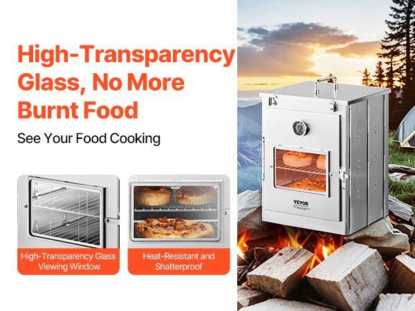 High-Transparency Glass, No More Burnt Food  
See Your Food Cooking  

High-Transparency Glass Viewing Window  
Heat-Resistant and Shatterproof