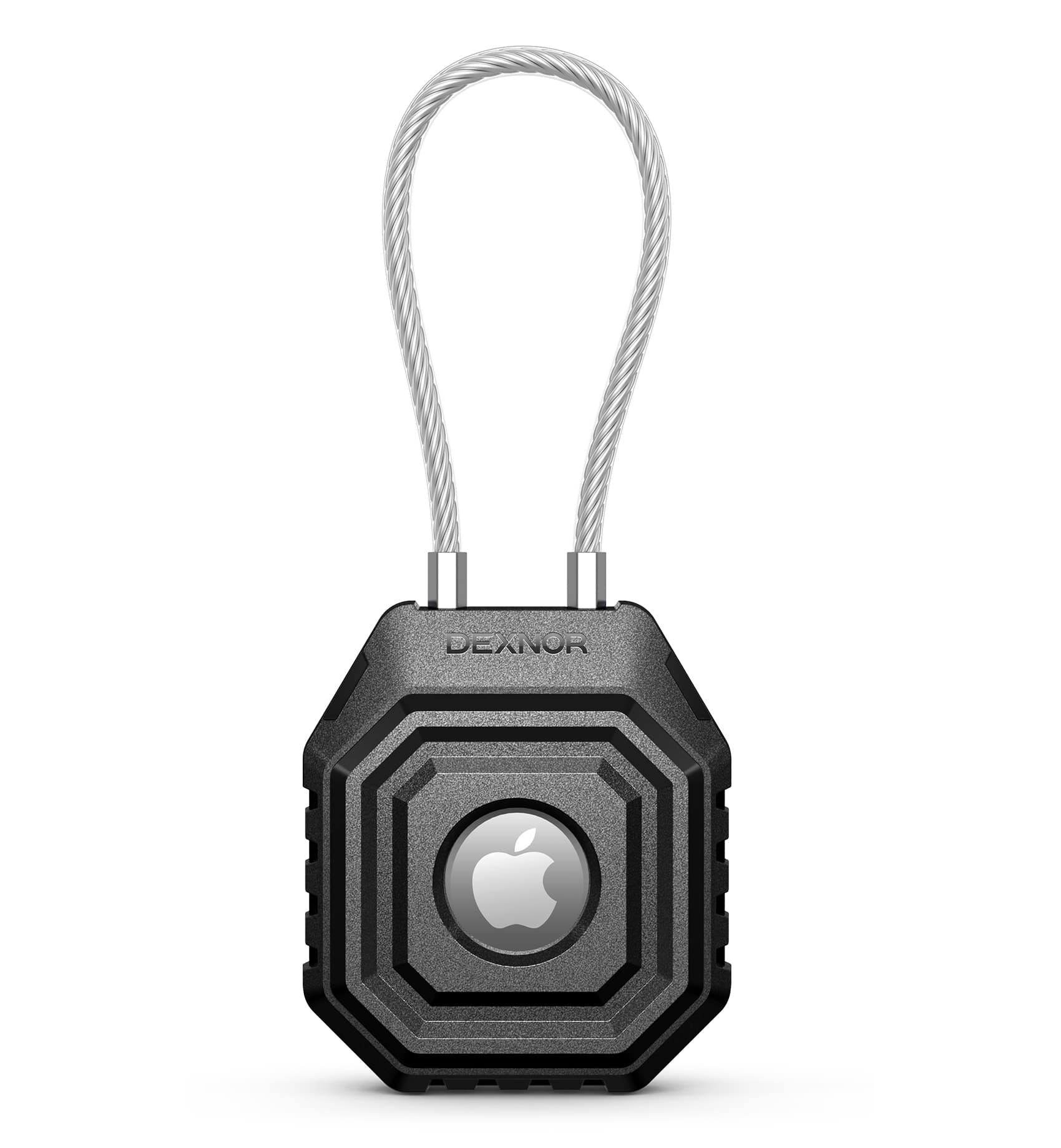 Dexnor - Case for Apple AirTag Holder with Steel Wire Cable, Adventure-Proof Anti-Lost Locking Protective Cover - Black price history on PriceWatchPro