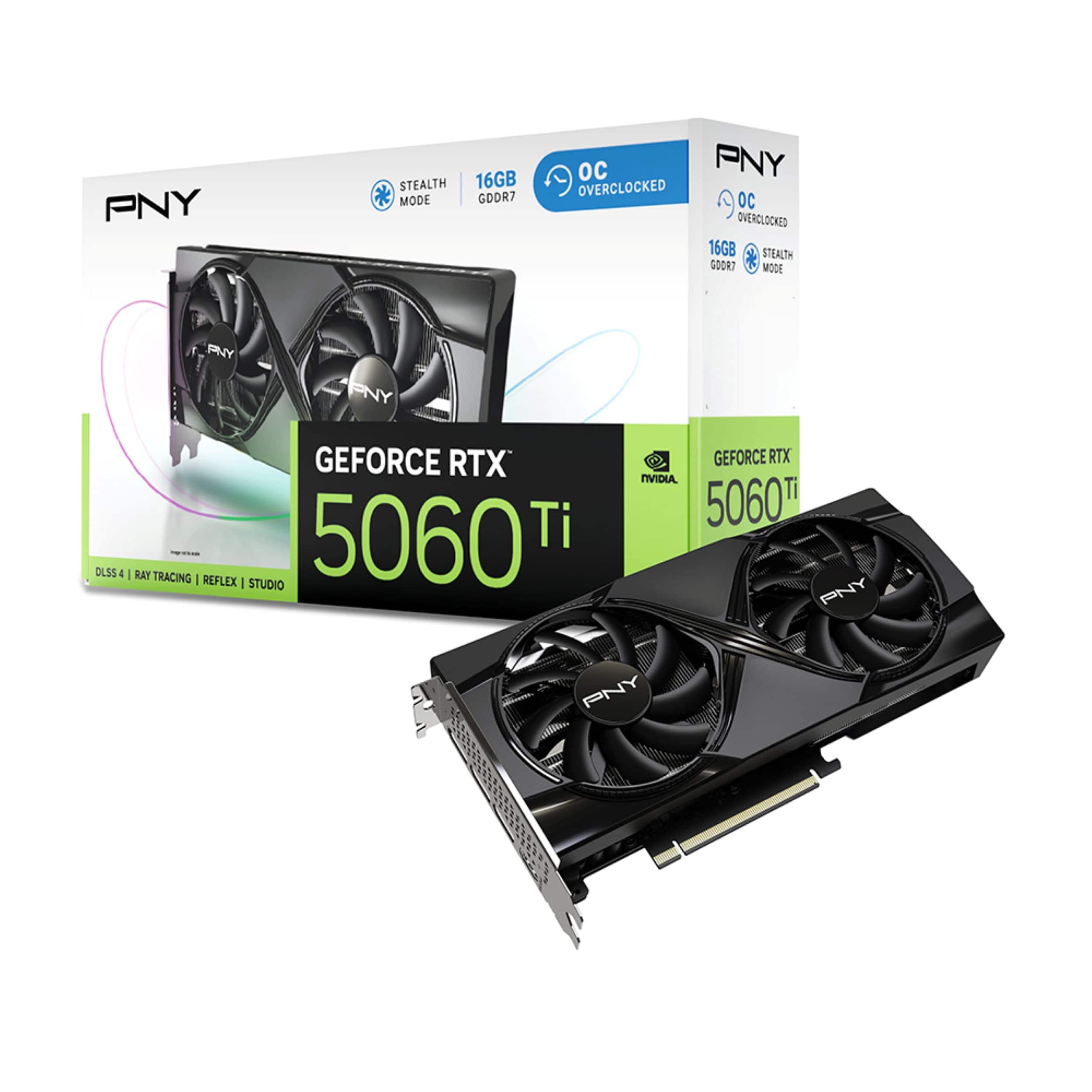 PNY NVIDIA GeForce RTX 5060 Ti Overclocked 16GB GDDR7 PCI Express