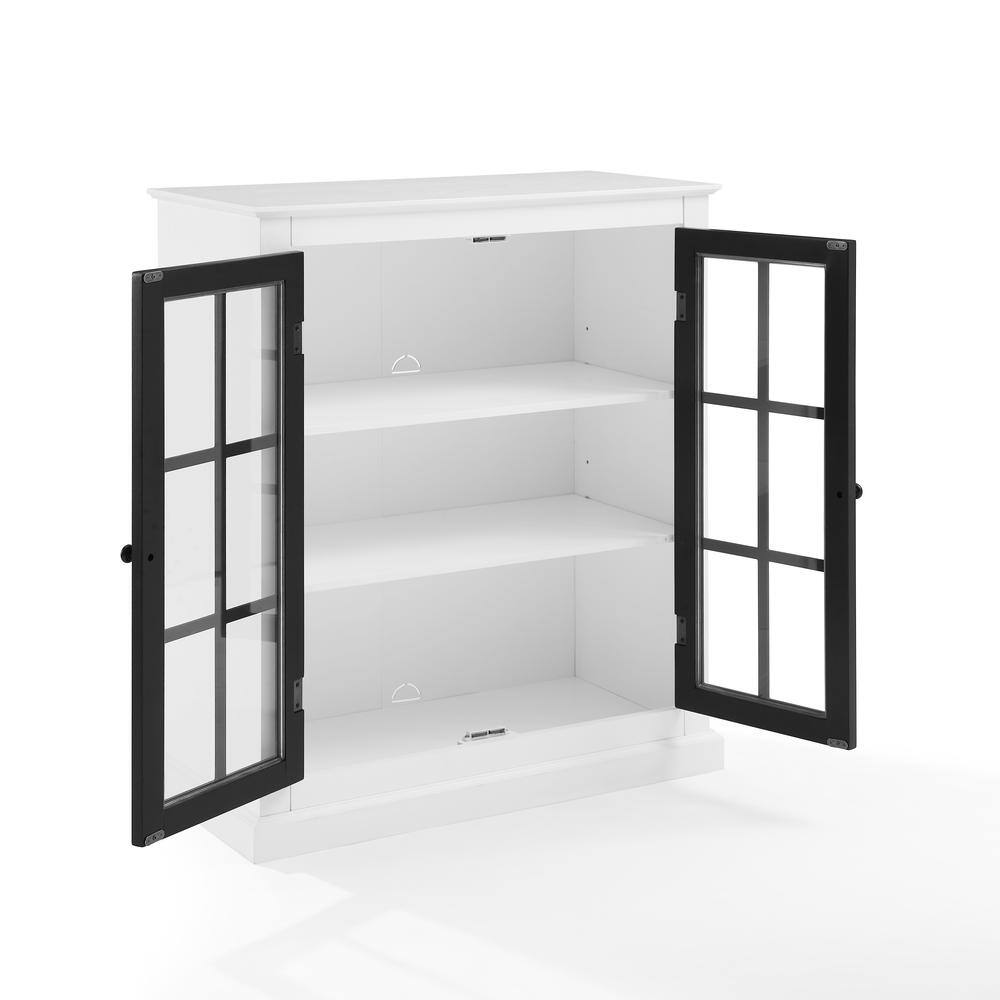 Left. Crosley Furniture - Cecily Stackable Kitchen Storage Pantry - White.