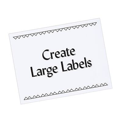 Create Large Labels