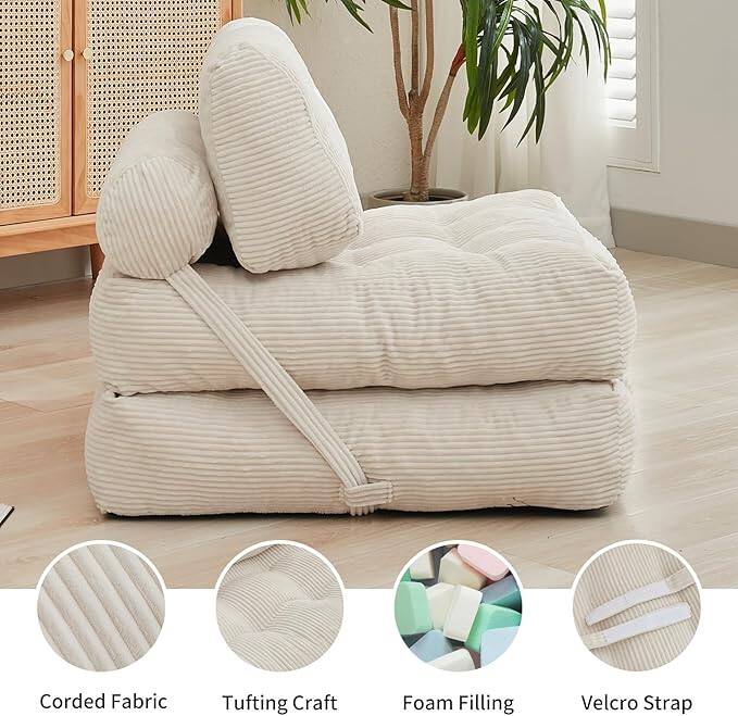 Corded Fabric  
Tufting Craft  
Foam Filling  
Velcro Strap