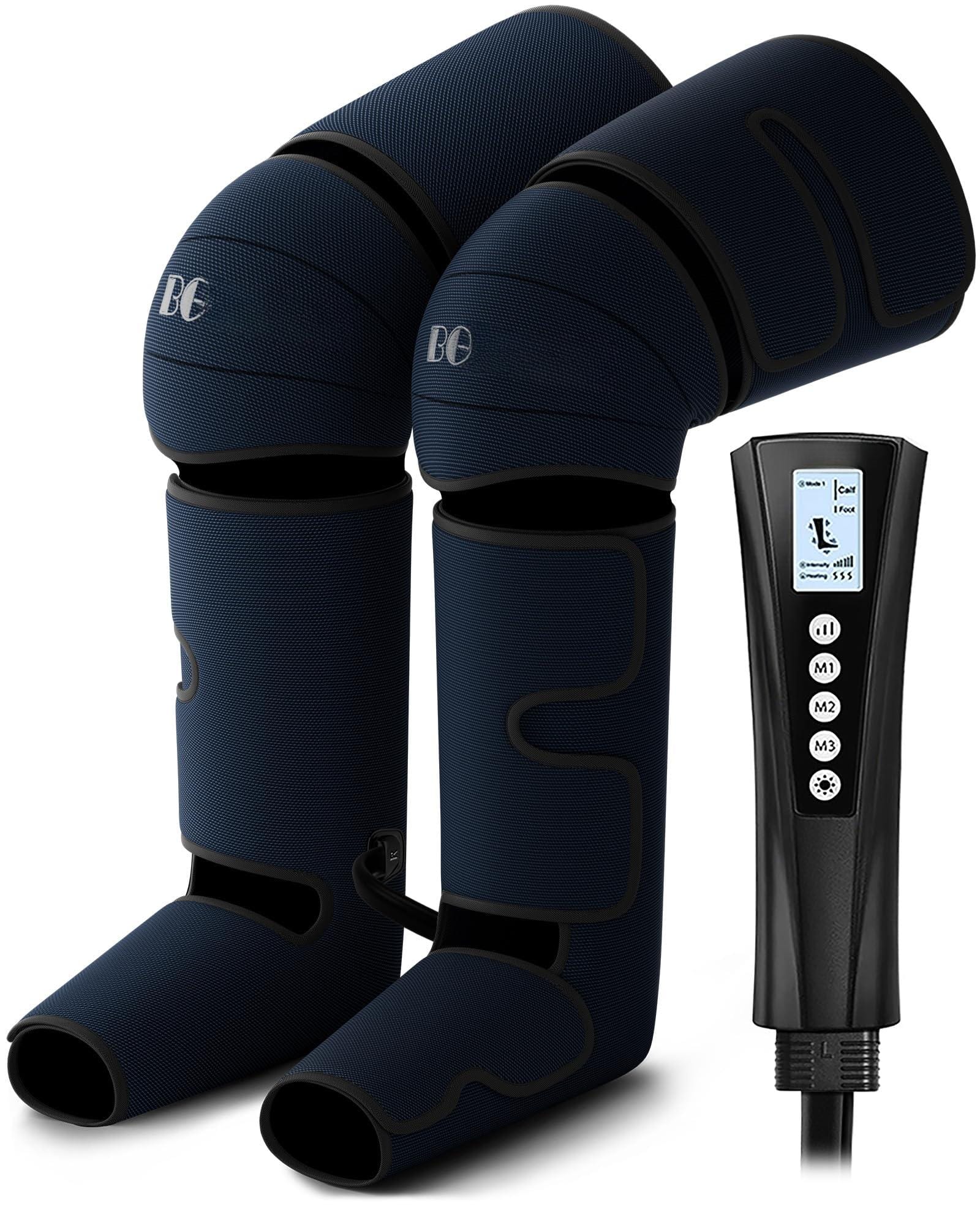 Live At Space - Air Compression Leg & Foot Massager with Heat, 3 Modes 9 Intensities, Gifts for Parents Edema Circulation - 642146672682