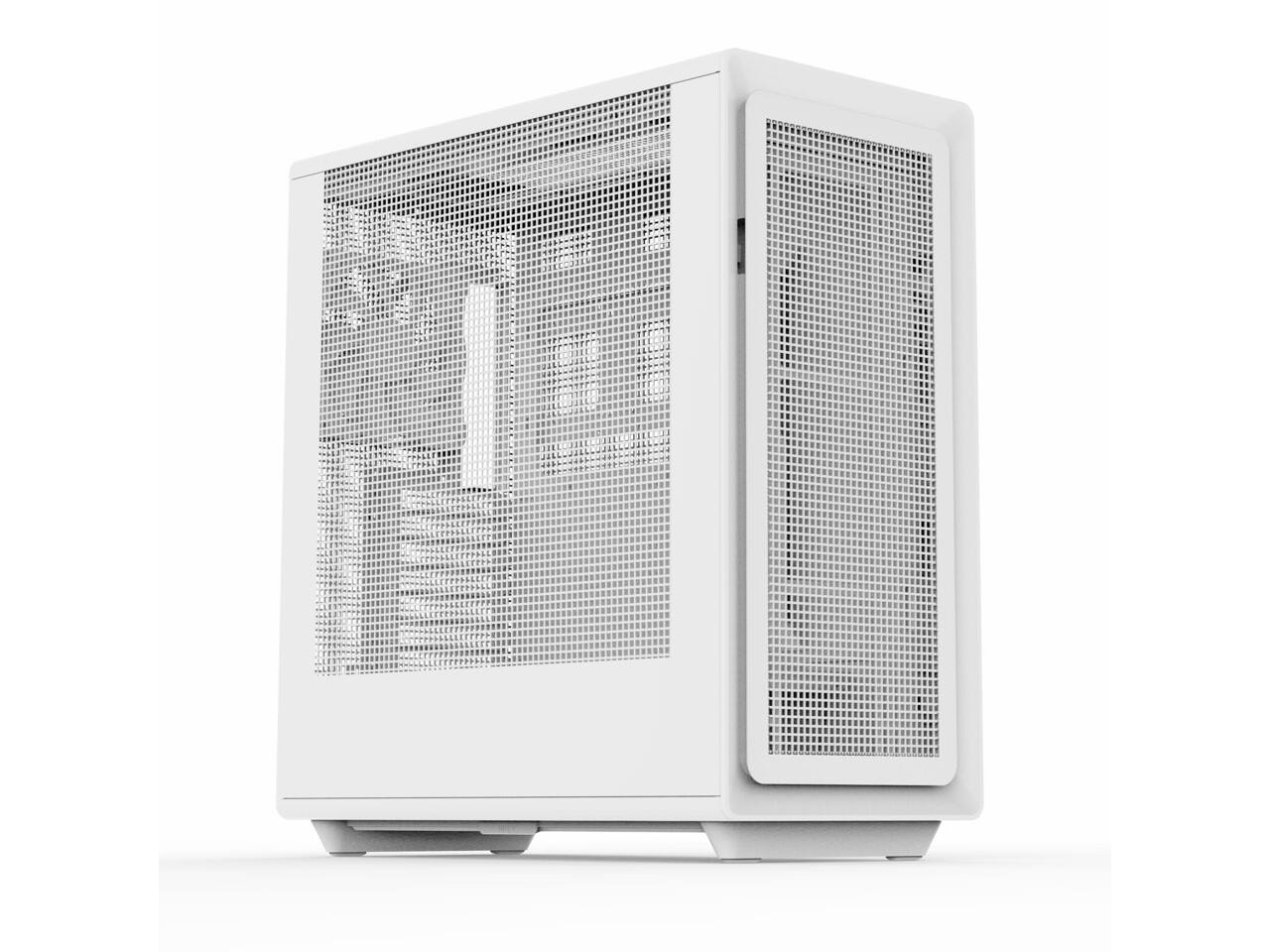 Angle. Rosewill - Rosewill Helium Air Mid Tower E-ATX Gaming Case, Mesh, Tool-less, High-Airflow, USB 3.1, 1x 140mm PWM Fan, White - White.