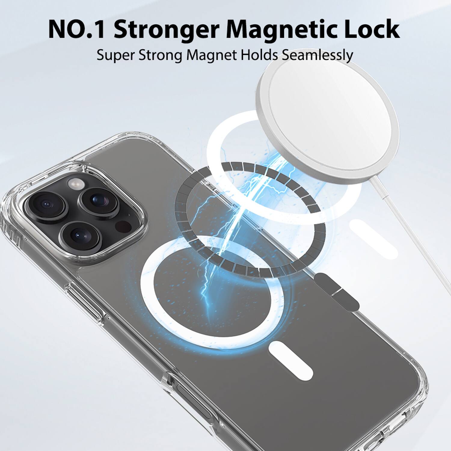 NO.1 Stronger Magnetic Lock  
Super Strong Magnet Holds Seamlessly
