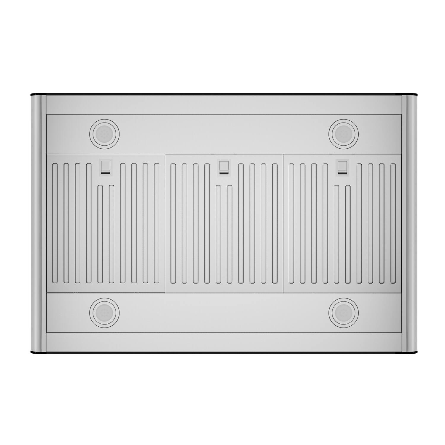 Alt View 2. Empava - 36 in. 400 CFM Island Range Hood - Stainless Steel.