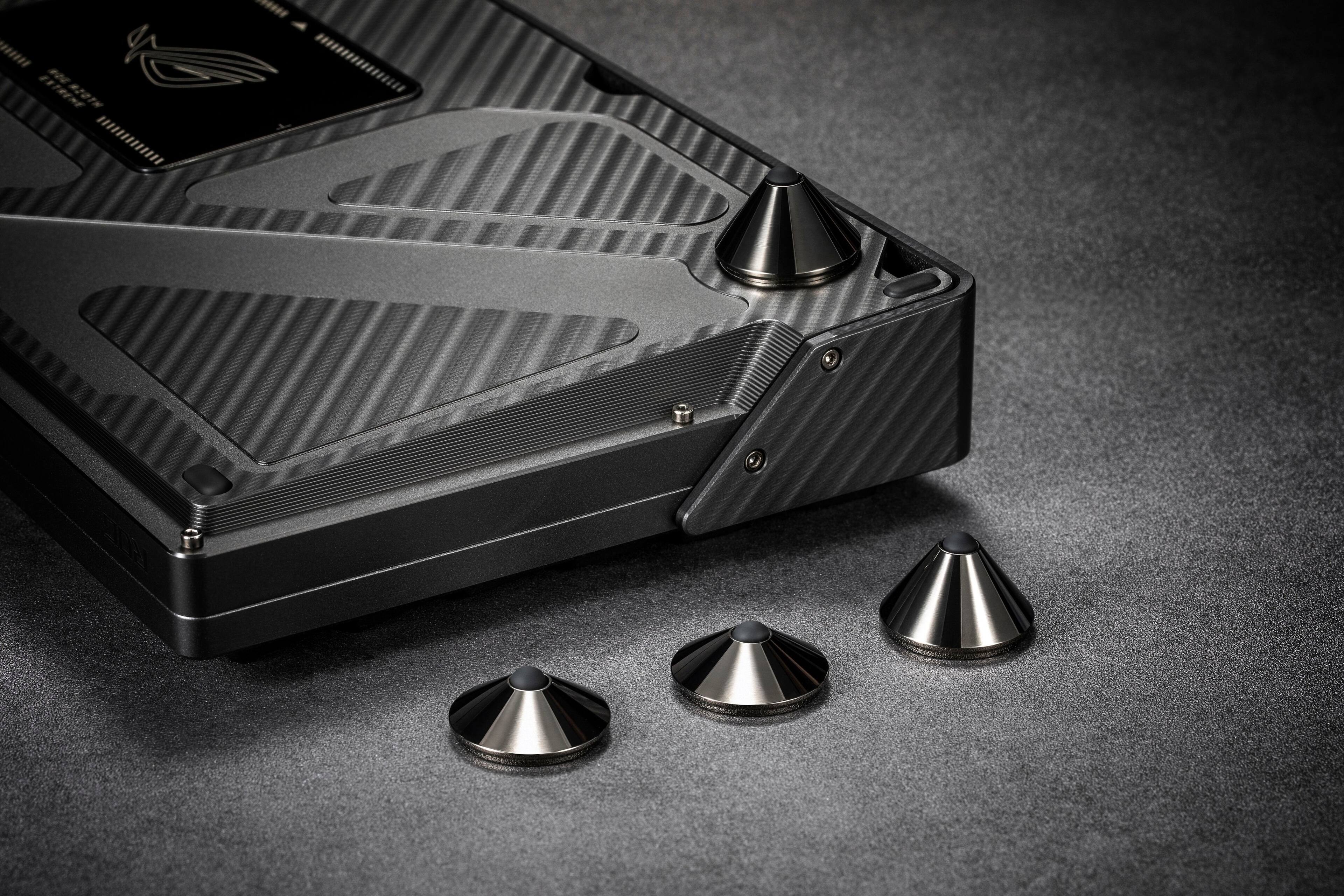 Alt View 11. ASUS - ROG Azoth Extreme 75% Wireless Mechanical Gaming Keyboard with ROG NX Snow Linear Switches and Color OLED Touchscreen - Black.