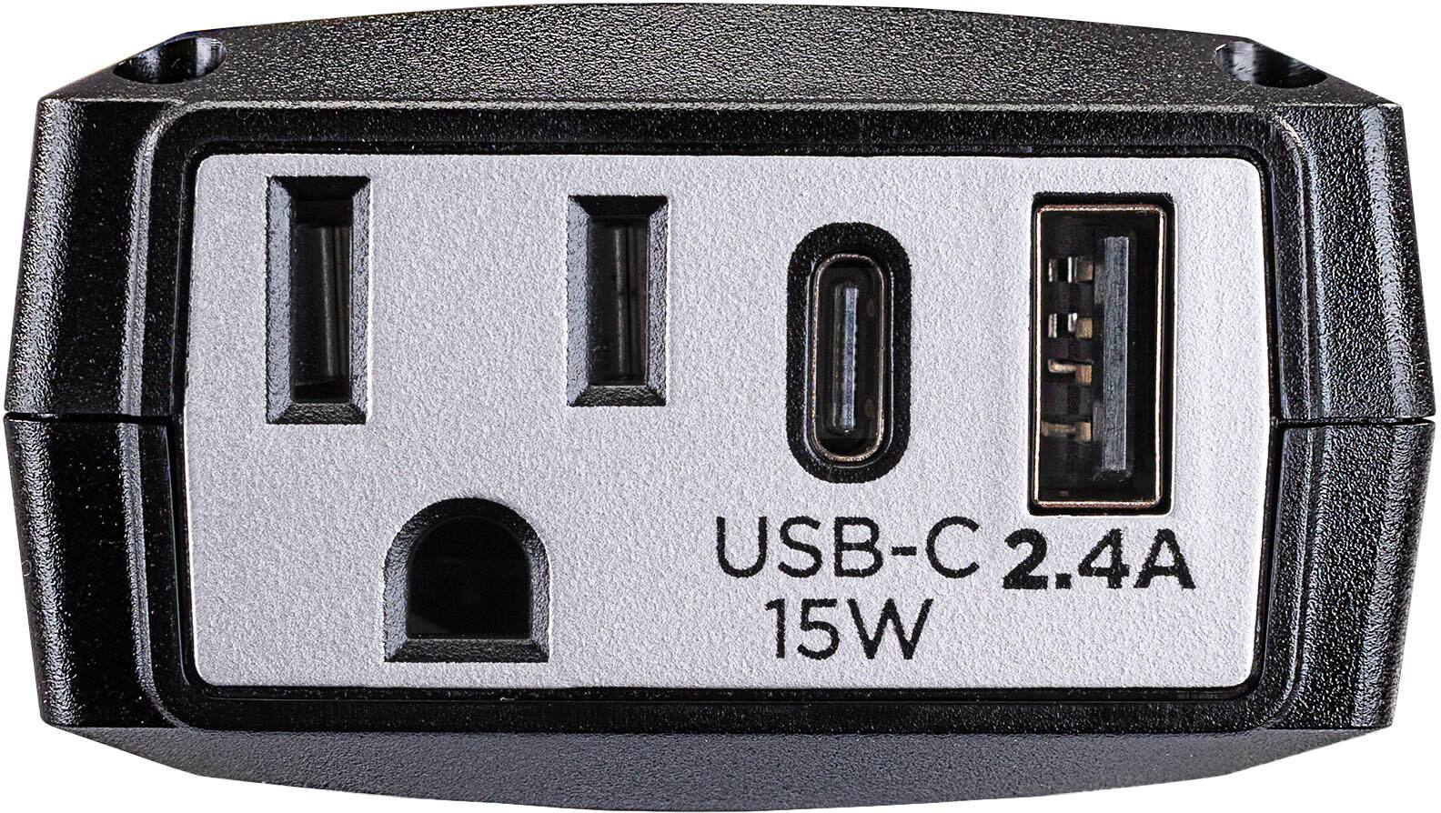 The text on the image reads "USB-C 2.4A 15W."