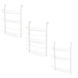 Home-Complete - 9-Tier Over Door Organizer, White - White