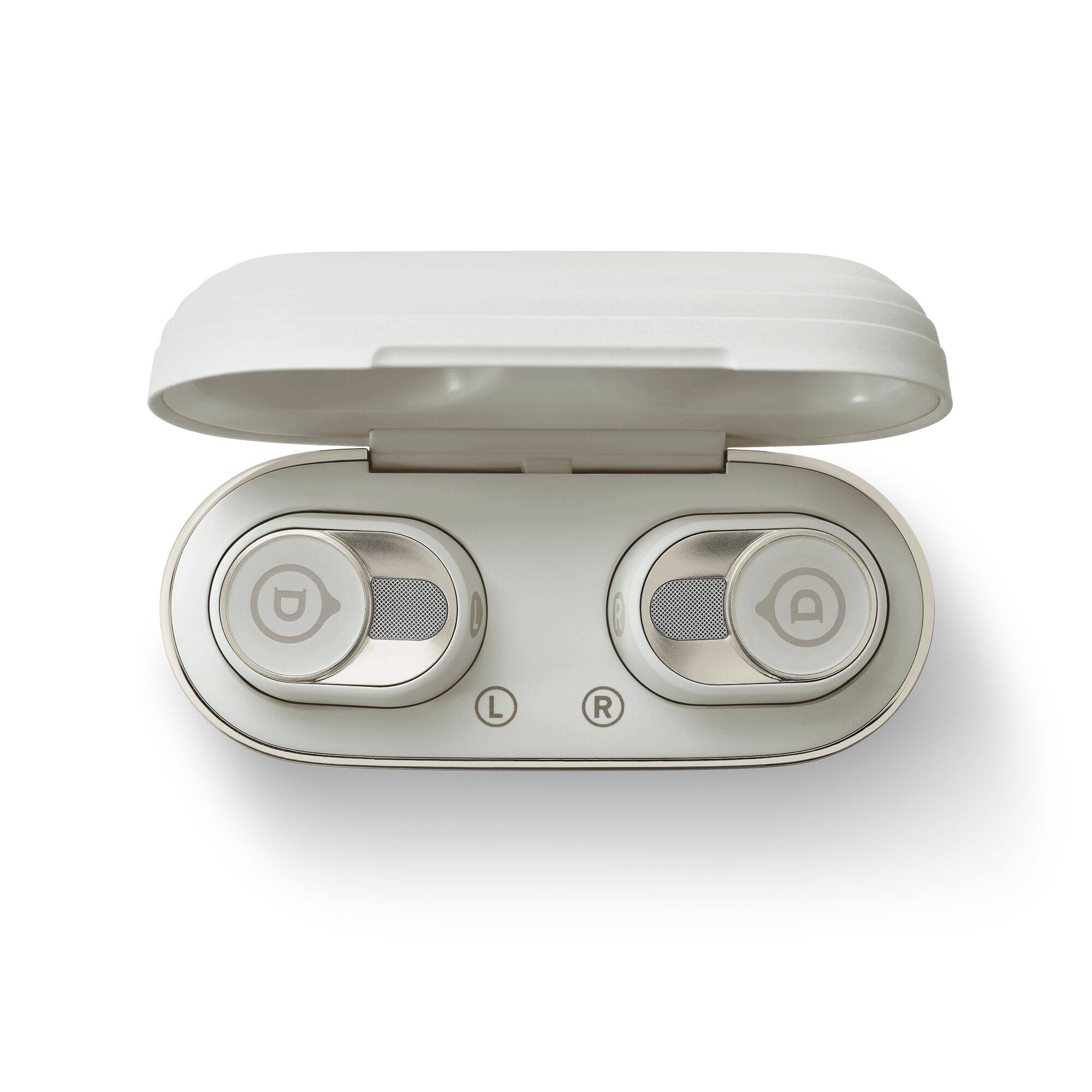 Left. Devialet Gemini - II Wireless In-Ear Bluetooth Earbuds - Light Pearl.