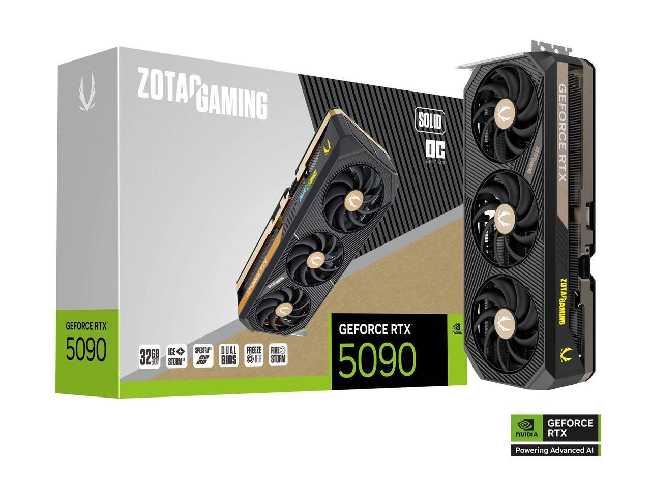 未使用未開封 ZOTAC GeForce RTX5090 SOLID OC W 未使用未開封 ZOTAC GeForce RTX5090 SOLID OC W