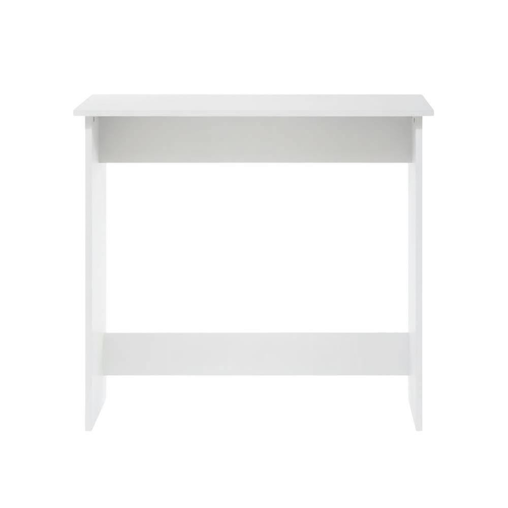 Back. BisonOffice - White Study Table With Sleek Design For Home Office Spaces - White.
