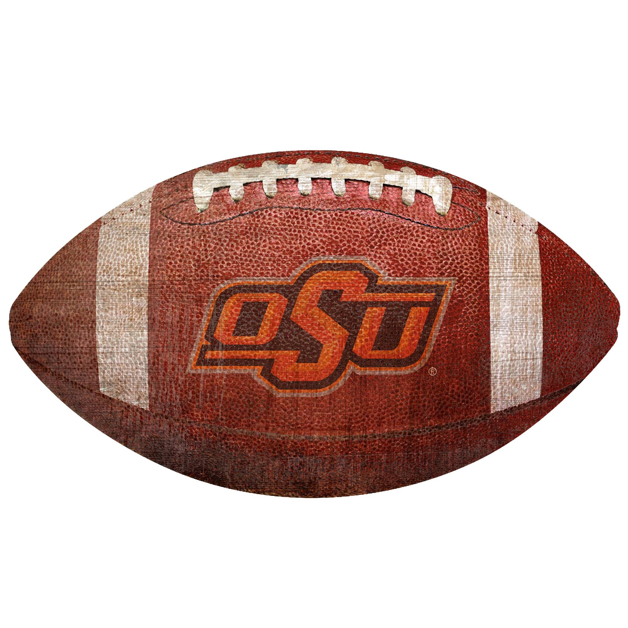 Oklahoma State Cowboys 12'' Football Sign
