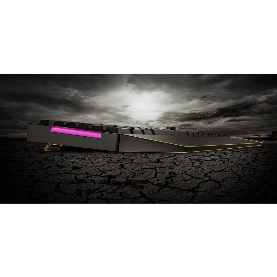 Alt View 4. ASUS - Asus ROG Gaming K1 Gaming Keyboard - Cable Connectivity - USB 2.0 Interface - RGB LED - Volume Control Hot Key(s) - Black.