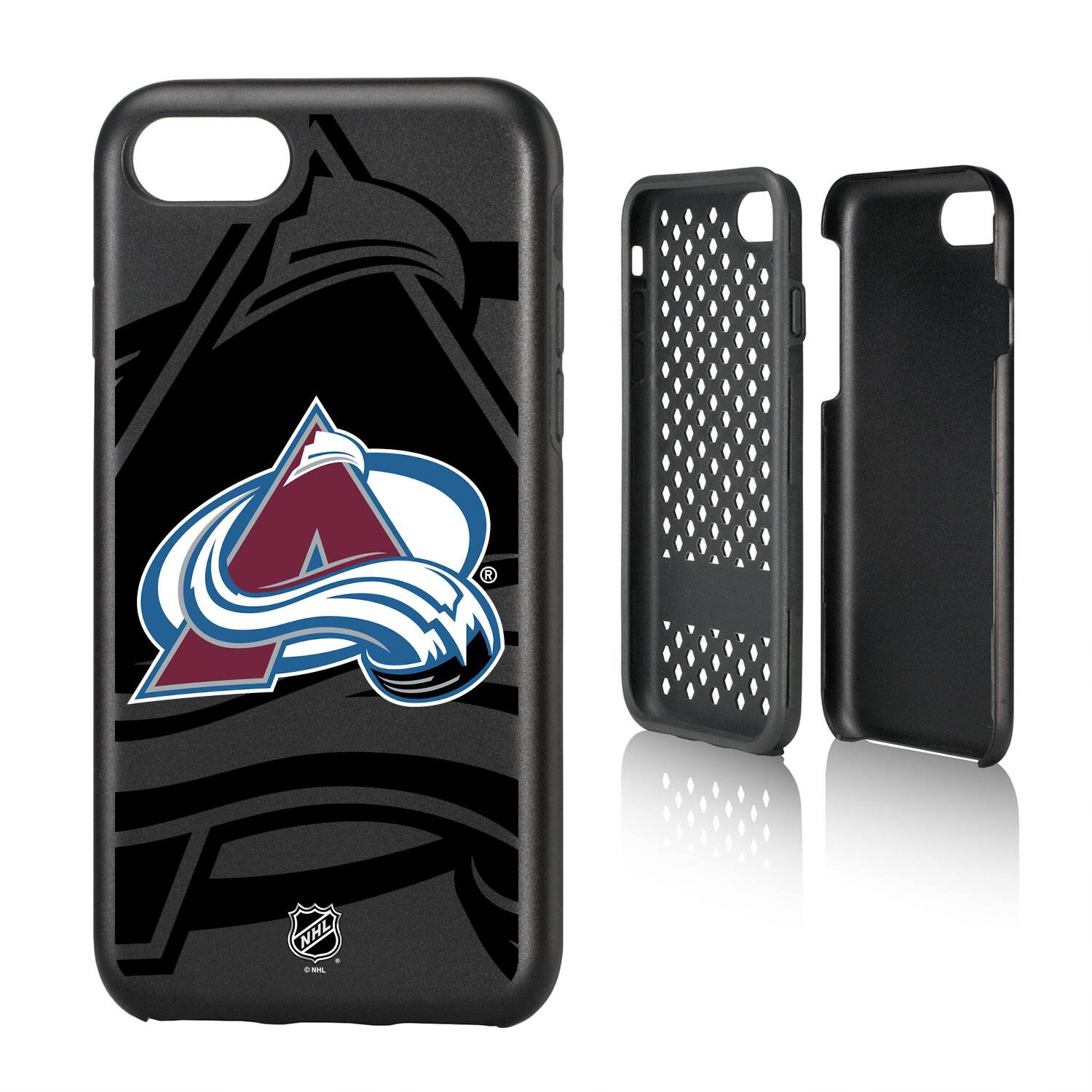 Alt View 2. Keyscaper - Colorado Avalanche iPhone Mono Tilt Rugged Case - 12 mini - Multicolor.