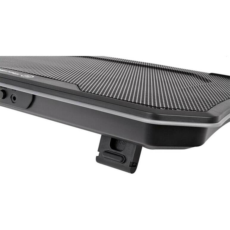 Alt View 2. Thermaltake - Thermaltake Massive 20 RGB Notebook Cooler - Upto 19" Screen Size Notebook Support - 1 Fan(s) - 800 rpm - 478.8 gal/min - Black.