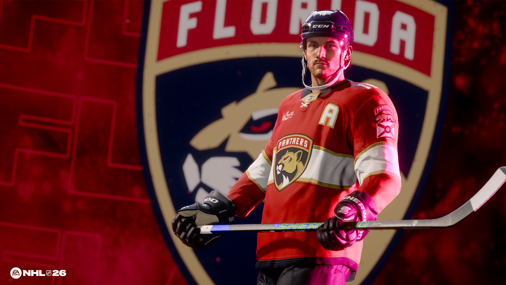 The text on the image is: "The Florida Panthers of the NHL 26 Shoots."